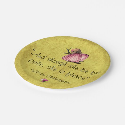 リトルシェフ引用文妖精バタフライ紙プレート ペーパープレート (アングル)