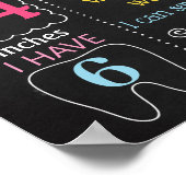 リトルシェフ調理師料理ファースト誕生日シャルボード ポスター (角)