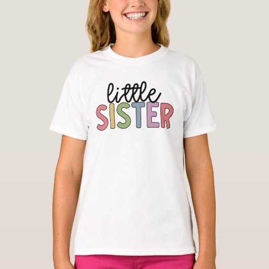 リトルシスターかわいいマッチング兄弟姉妹 Tシャツ (正面)