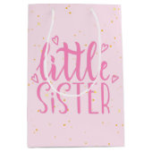 リトルシスタータイポグラフィモデレン文字 ミディアムペーパーバッグ (正面)