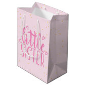 リトルシスタータイポグラフィモデレン文字 ミディアムペーパーバッグ (裏面アングル)