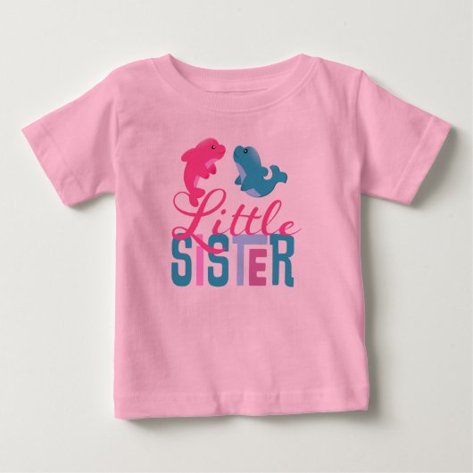 リトルシスタートドラー長袖 ベビーTシャツ (正面)
