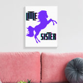 リトルシスターパープルポニー キャンバスプリント (インサイチュ (リビング))