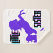 リトルシスターパープルポニー シェルパブランケット (正面(横))