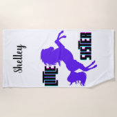 リトルシスターパープルポニー ビーチタオル (正面)