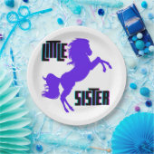 リトルシスターパープルポニー ペーパープレート (パーティー)