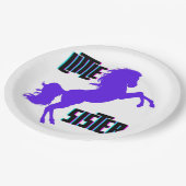 リトルシスターパープルポニー ペーパープレート (アングル)