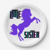 リトルシスターパープルポニー ペーパープレート (正面)