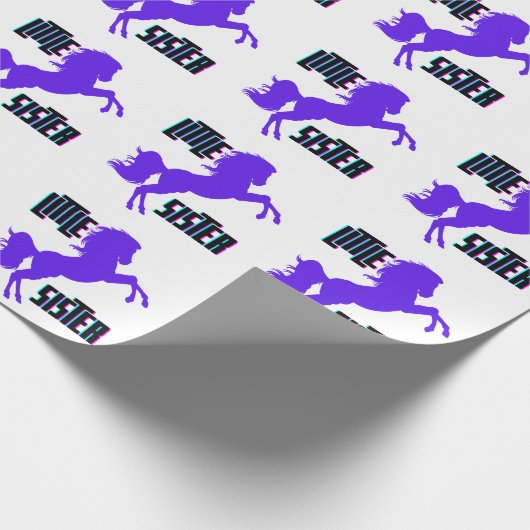 リトルシスターパープルポニー ラッピングペーパー (角)