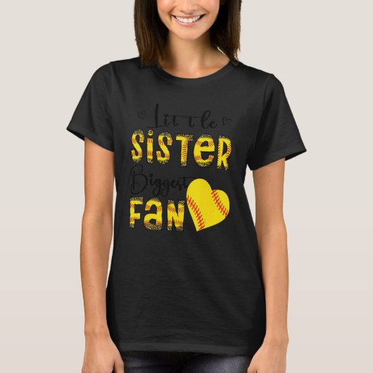 リトルシスター最大ファン女10代の子レオパードSoftb Tシャツ (正面)