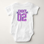 リトルシスター ビッグシスター オーキッド ベビーボディスーツ (裏面)