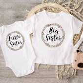 リトルシスター フラワー リース ベビーボディスーツ