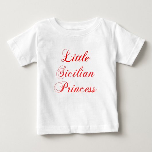 リトルシチリアプリンセス ベビーTシャツ (正面)