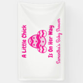 リトルシックイースターベイビーシャワー 横断幕 (縦)