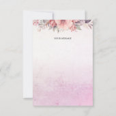 リトルシックピンクリボンサンキューカード サンキューカード (裏面)