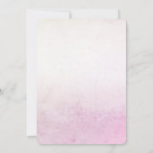 リトルシックピンクリボンベビシャワー招待状 招待状 (裏面)