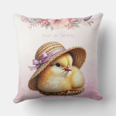 リトルシックピンクリボン装飾用クッション クッション (裏面)