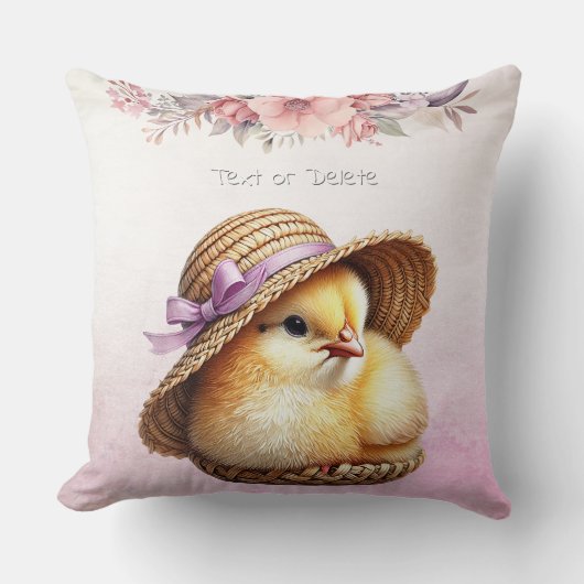 リトルシックピンクリボン装飾用クッション クッション (正面)