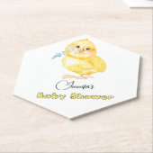 リトルシックフローラベビーシャワー ペーパーコースター (アングル)