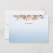 リトルシックブルーリボンサンキューカード サンキューカード (裏面)