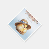 リトルシックブルーリボンナプキン スタンダードカクテルナプキン (角)