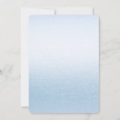 リトルシックブルーリボンベビーシャワー招待状 招待状 (裏面)