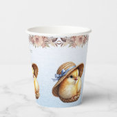 リトルシックブルーリボン紙カップ 紙コップ (裏面)