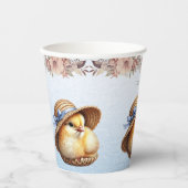 リトルシックブルーリボン紙カップ 紙コップ (正面)