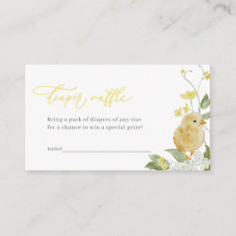 リトルシック赤ちゃんシャワーおむつラッフルカード プレイスカード