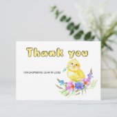 リトルシック赤ちゃんシャワーサンキューカード カード (スタンド正面)