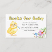 リトルシック赤ちゃんシャワー本のためのベビー エンクロージャーカード (正面)