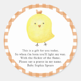 リトルシック – 祈りの言葉キャンドルラベル ラウンドシール