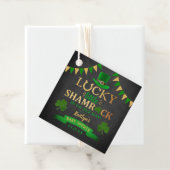 リトルシャムロックセントパトリックの日の赤ちゃんシャワー フェイバータグ (インサイチュ)