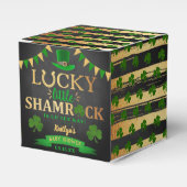 リトルシャムロックセントパトリックの日の赤ちゃんシャワー フェイバーボックス (正面サイド)