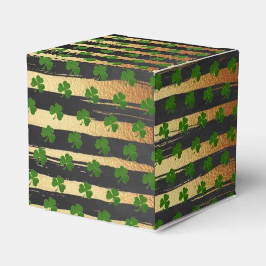 リトルシャムロックセントパトリックの日の赤ちゃんシャワー フェイバーボックス (裏面サイド)