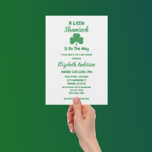 リトルシャムロックセントパトリックの日の赤ちゃんシャワー