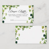 リトルシャムロックベビーシャワーおむつラッフル エンクロージャーカード (正面/裏面)