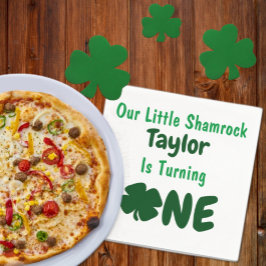 リトルシャムロック1歳の誕生日 スタンダードカクテルナプキン