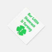 リトルシャムロック1歳の誕生日 スタンダードカクテルナプキン (角)