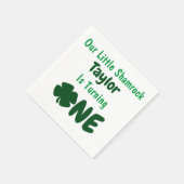 リトルシャムロック1歳の誕生日 スタンダードカクテルナプキン (角)