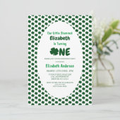 リトルシャムロック1歳の誕生日 招待状 (スタンド正面)