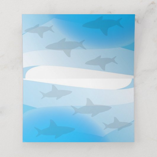 リトルシャークファースト誕生日|座席表 プレイスカード (内部開封)