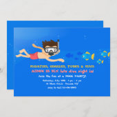 リトルシュノーケラー招待状 招待状 (正面/裏面)