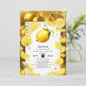 リトルシンプルレモン誕生日 招待状 (スタンド正面)