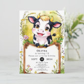 リトルシンプル誕生日 招待状 (スタンド正面)