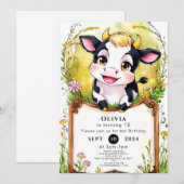 リトルシンプル誕生日 招待状 (正面/裏面)