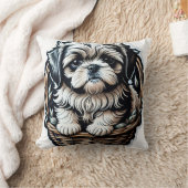 リトルシーズー(犬)ツ装飾用クッション クッション (ブランケット)