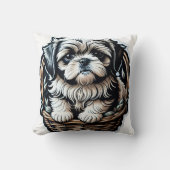 リトルシーズー(犬)ツ装飾用クッション クッション (正面)