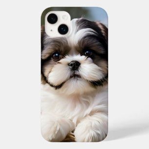 リトルシーズー(犬)子犬かご花 Case-Mate iPhone 14 PLUSケース