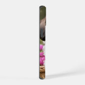 リトルシーズー（犬）子犬かご花 iPhone 15ケース (右側面)